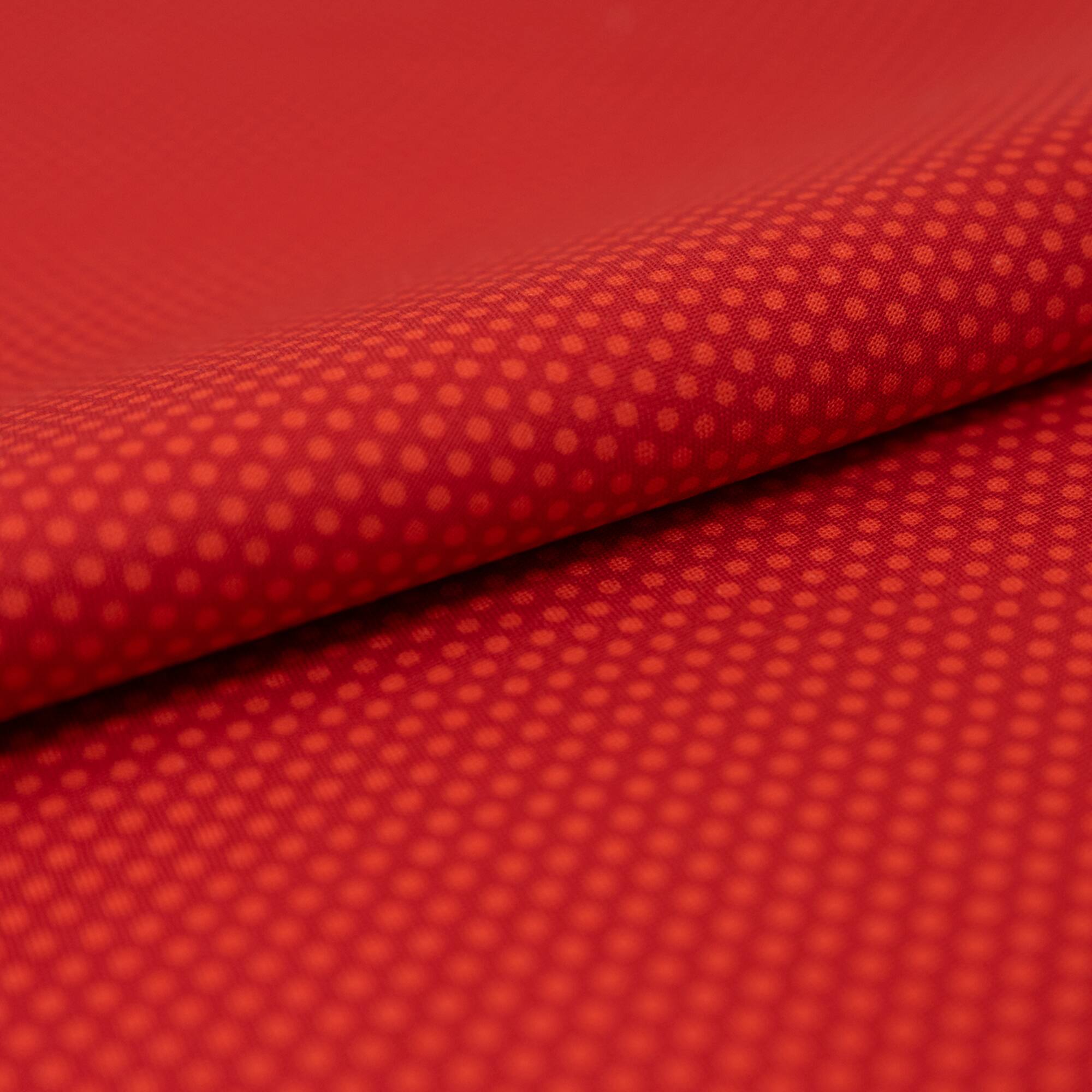 SINGER Red Rockin Roses Tonal Dot Print Cotton Fabric